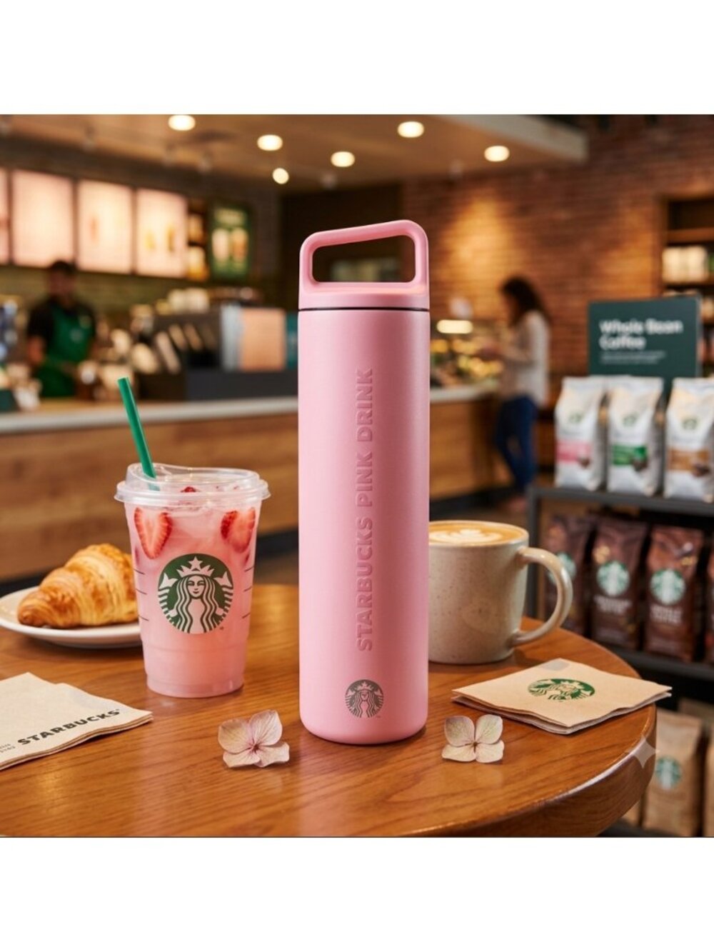 Starbucks Pink Drink 20oz Miir Insulated Tumbler With Handle - Limited Edition